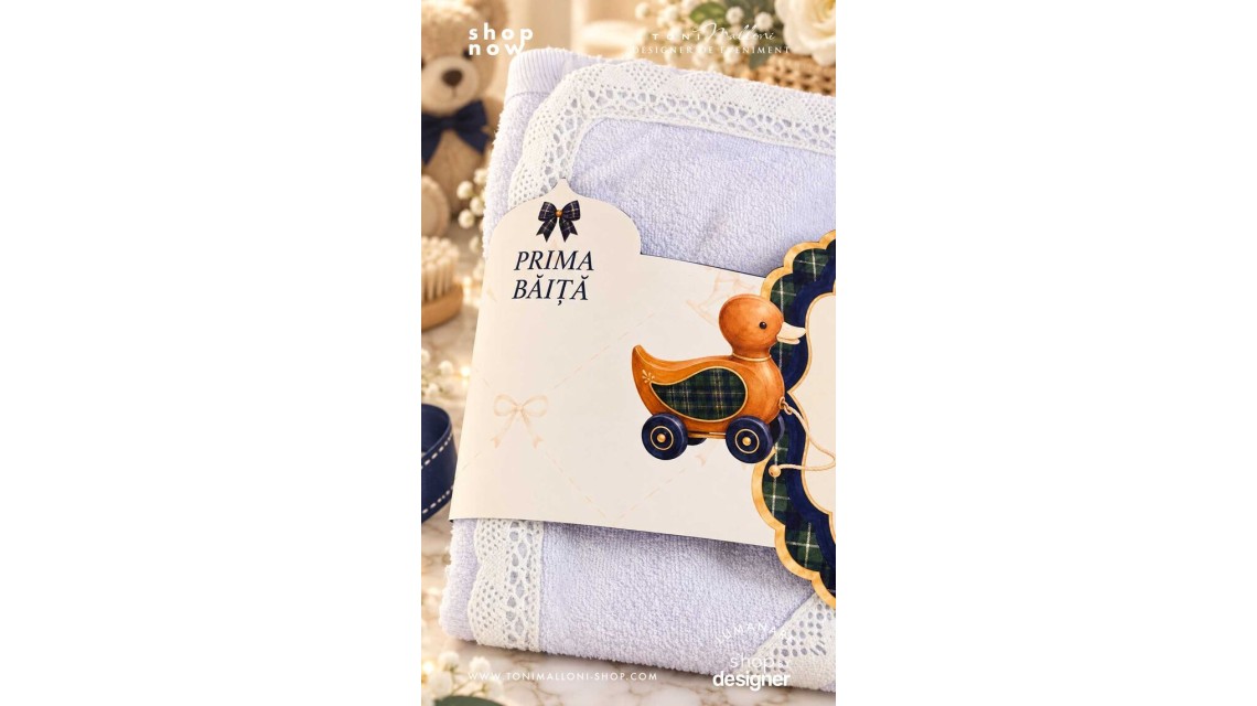 Set Prima Băiță după Botez Băiat – Paddington Bear London, stil Ralph Lauren 9